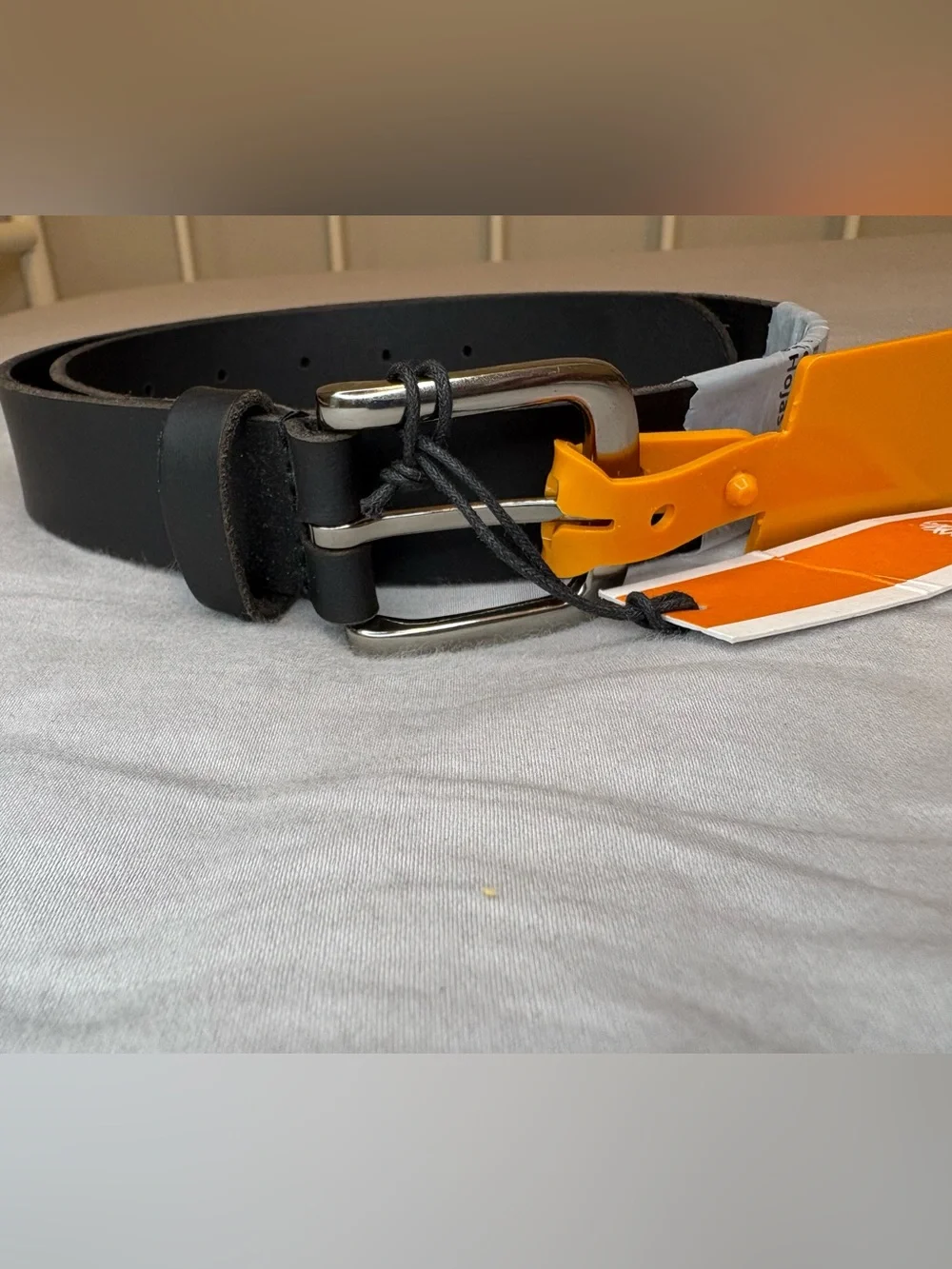 Timberland Boys Black Genuine Leather Belt Size M 26-28 NWT